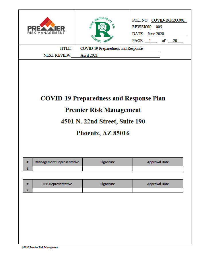 COVID-19 Response and Peparedness